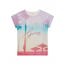 Guess Бяла тениска с къс ръкав момиче Guess Бяла тениска с къс ръкав момиче