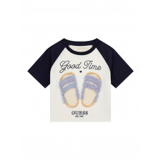 Guess Синя тениска с къс ръкав момиче Guess Синя тениска с къс ръкав момиче