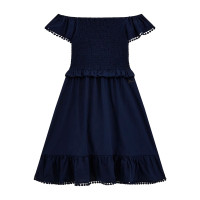 Guess Синя рокля поплин момиче