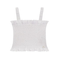 Guess Бял поплин потник момиче