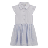 Guess Рокля с тюл и къс ръкав момиче