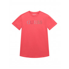 Guess Розова тениска с къс ръкав момиче