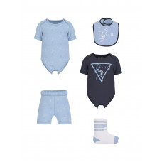 Guess Син комплект от 4 части бебе Guess Син комплект от 4 части бебе