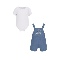 Guess Бял комплект от 2 части бебе момче