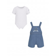 Guess Бял комплект от 2 части бебе момче