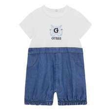 Guess Бял гащеризон бебе момче