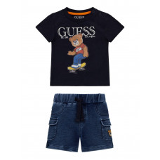 Guess Син комплект от 2 части бебе момче
