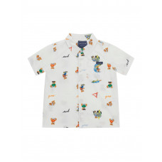 Guess Риза с къс ръкав поплин момче