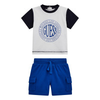 Guess Бял комплект от 2 части бебе момче