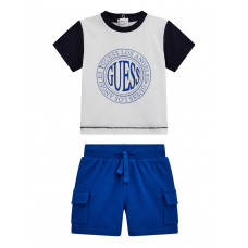 Guess Бял комплект от 2 части бебе момче