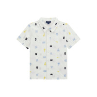 Guess Риза с къс ръкав поплин момче