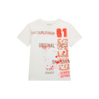 Guess Бяла тениска с къс ръкав момче