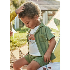 MAYORAL Зелена риза с къс ръкав бебе момче MAYORAL Зелена риза с къс ръкав бебе момче