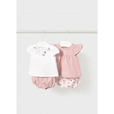 MAYORAL Розов комплект от 4 части бебе момиче MAYORAL Розов комплект от 4 части бебе момиче