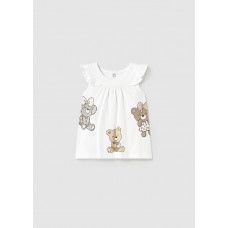 MAYORAL Бяла рокля ''cute&love'' бебе момиче