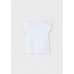 MAYORAL Бяла тениска ''beauty'' момиче