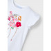 MAYORAL Бяла тениска ''beauty'' момиче