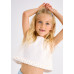 MAYORAL Бял топ с  оригами елементи момиче