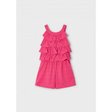 MAYORAL Розов гащеризон с волани момиче MAYORAL Розов гащеризон с волани момиче