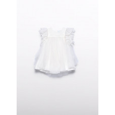 Abel&lula бяла  рокля  с тюл бебе момиче