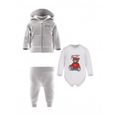 Guess Бял комплект от 3 части бебе