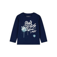 Guess Синя блуза с дълъг ръкав момче