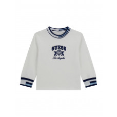 Guess Бяла блуза с дълъг ръкав момче