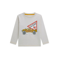 Guess Бяла блуза с дълъг ръкав момче