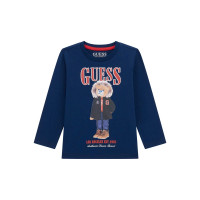 Guess Синя блуза с дълъг ръкав момче