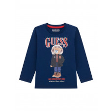 Guess Синя блуза с дълъг ръкав момче