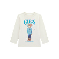 Guess Бяла блуза с дълъг ръкав момче