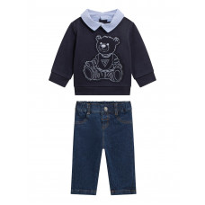 Guess Син комплект от 2 части бебе момче