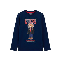 Guess Синя блуза с дълъг ръкав момче