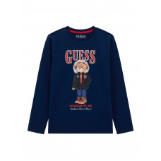 Guess Синя блуза с дълъг ръкав момче