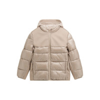 Guess Бежово яке  с качулка с цип момче