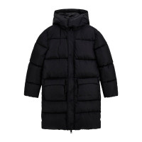 Guess Черно зимно яке с качулка момче