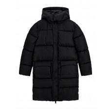 Guess Черно зимно яке с качулка момче