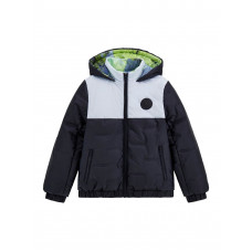 Guess Синьо яке с качулка и с цип момче Guess Синьо яке с качулка и с цип момче