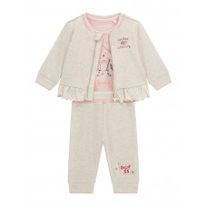 Guess Розов комплект от 3 части бебе момиче