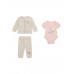 Guess Розов комплект от 3 части бебе момиче