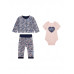 Guess Син комплект от 3 части бебе момиче