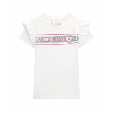 Guess Бяла тениска с къс ръкав момиче Guess Бяла тениска с къс ръкав момиче