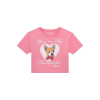 Guess Кроп тениска с къс ръкав момиче