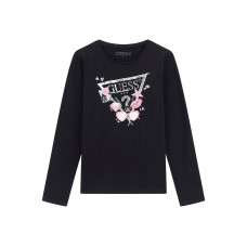 Guess Черна блузас дълъг ръкав момиче