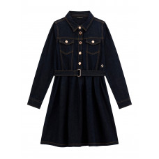 Guess Дънкова рокля с дълъг ръкав момиче