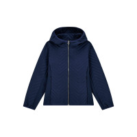 Guess Синьо  яке с качулка с цип момиче