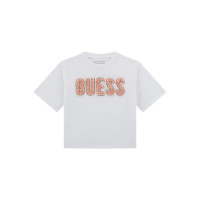 Guess Бяла тениска с къс ръкав момиче