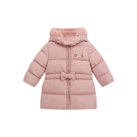 Guess Зимно розово яке с качулка бебе момиче