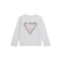 Guess Бяла блуза с дълъг ръкав момиче