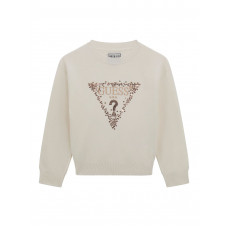 Guess Бял пуловер с дълъг ръкав момиче
